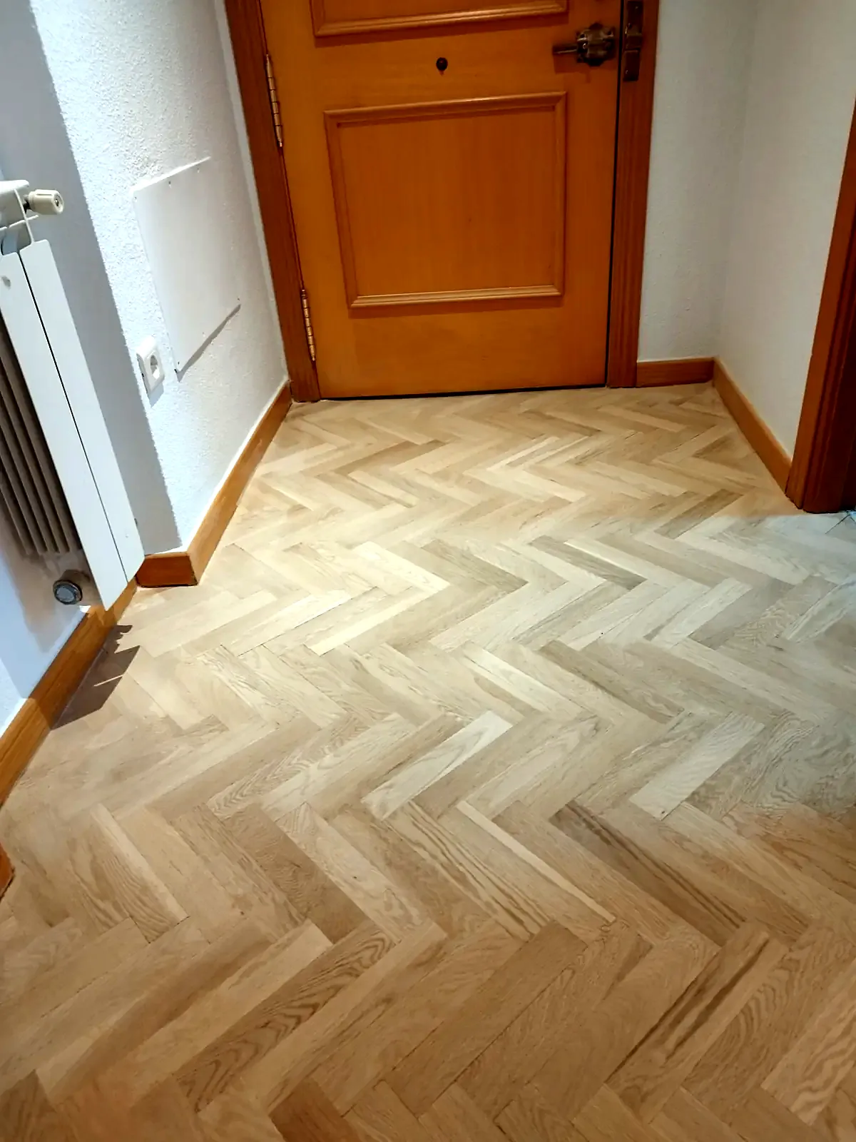 Parquet de espiga lijado